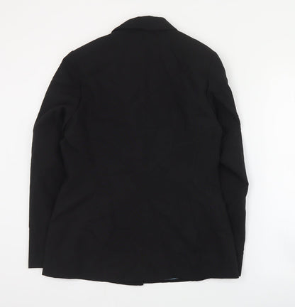 JDV Womens Black  Polyester Jacket Suit Jacket Size 12