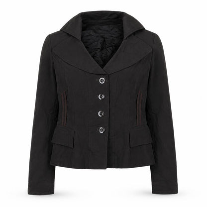 Hexeline Womens Brown   Jacket  Size 10  Button