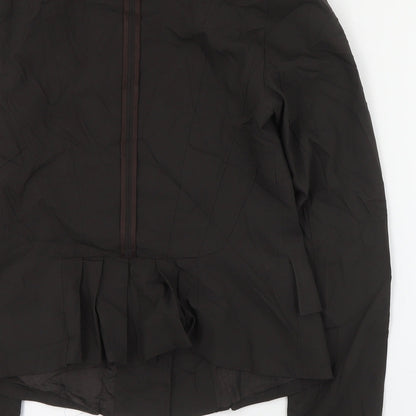 Hexeline Womens Brown   Jacket  Size 10  Button