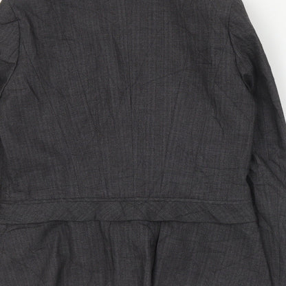 Warehouse Womens Grey  Polyester Jacket Suit Jacket Size 14