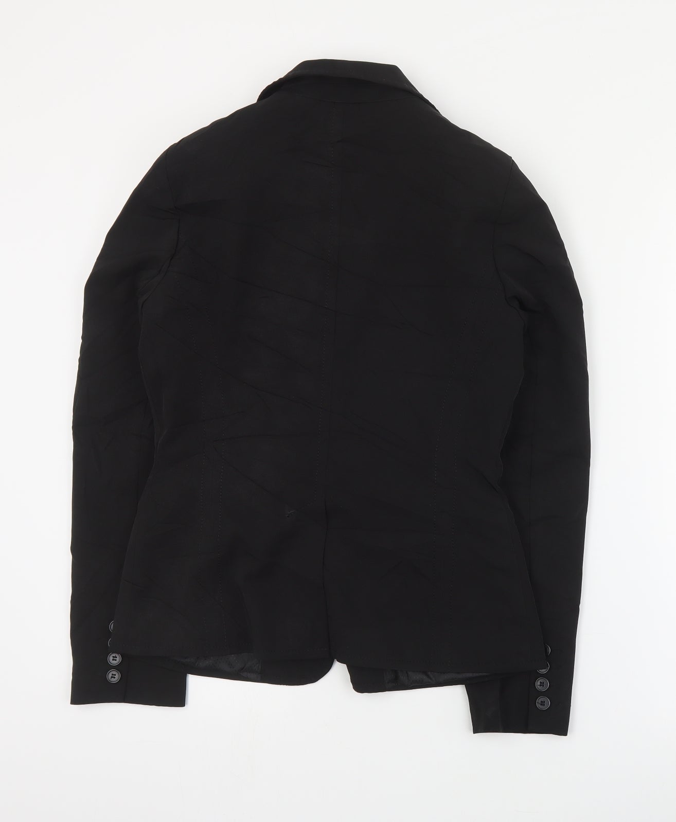 Primark Womens Black  Polyester Jacket Suit Jacket Size 10