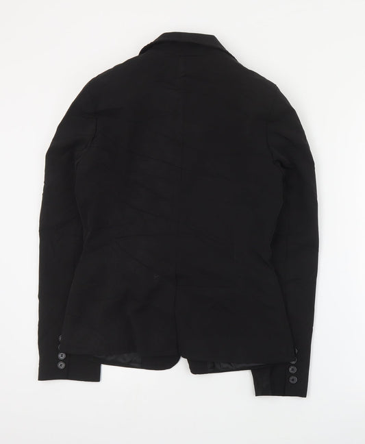Primark Womens Black  Polyester Jacket Suit Jacket Size 10