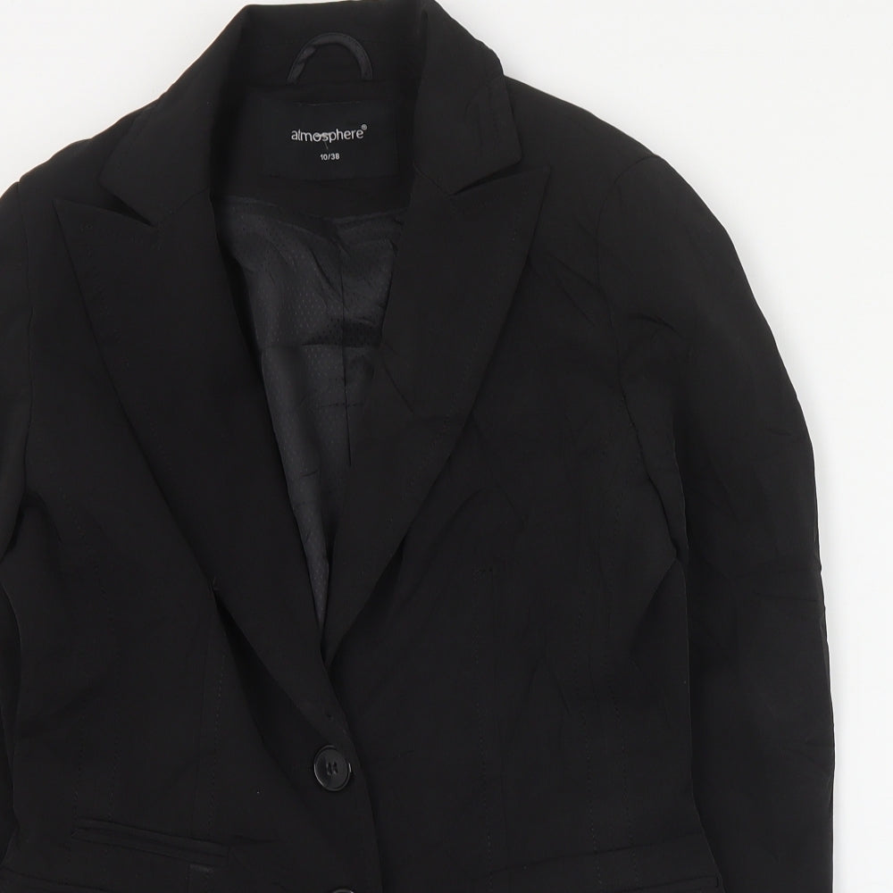 Primark Womens Black  Polyester Jacket Suit Jacket Size 10