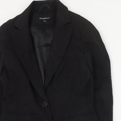 Primark Womens Black  Polyester Jacket Suit Jacket Size 10