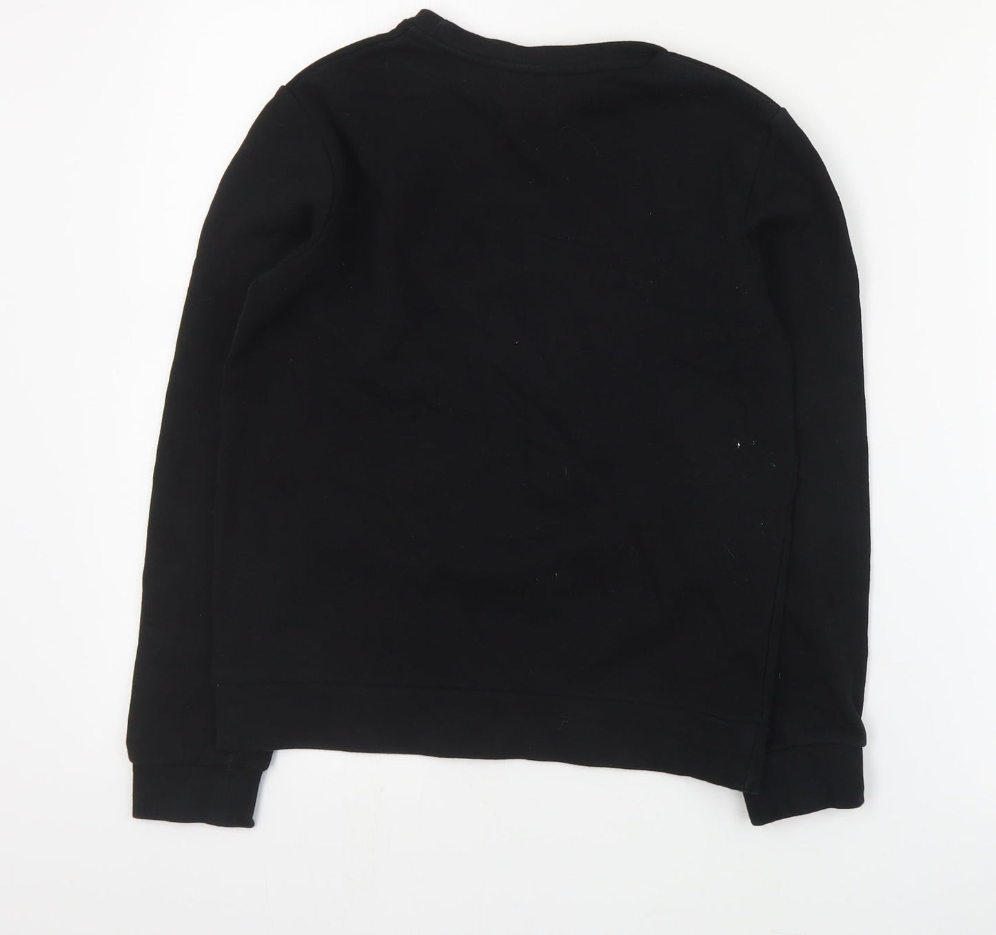 River Island Boys Black  Cotton Pullover Sweatshirt Size 9-10 Years  Pullover
