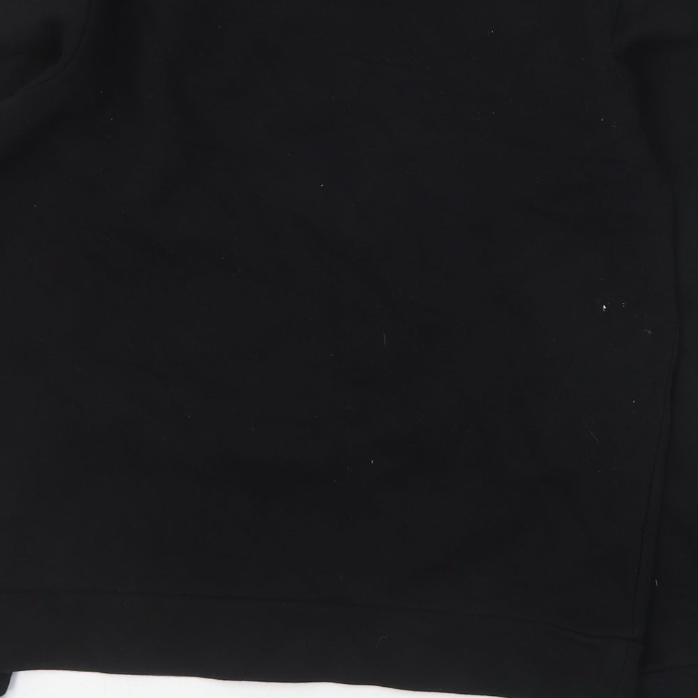 River Island Boys Black  Cotton Pullover Sweatshirt Size 9-10 Years  Pullover
