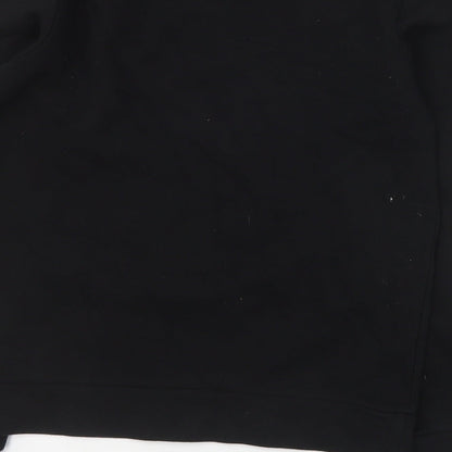 River Island Boys Black  Cotton Pullover Sweatshirt Size 9-10 Years  Pullover
