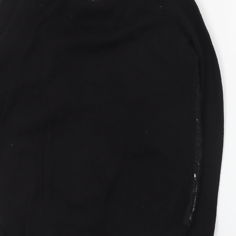 Womens UK Size XS Oasis Black Pullover Jumper