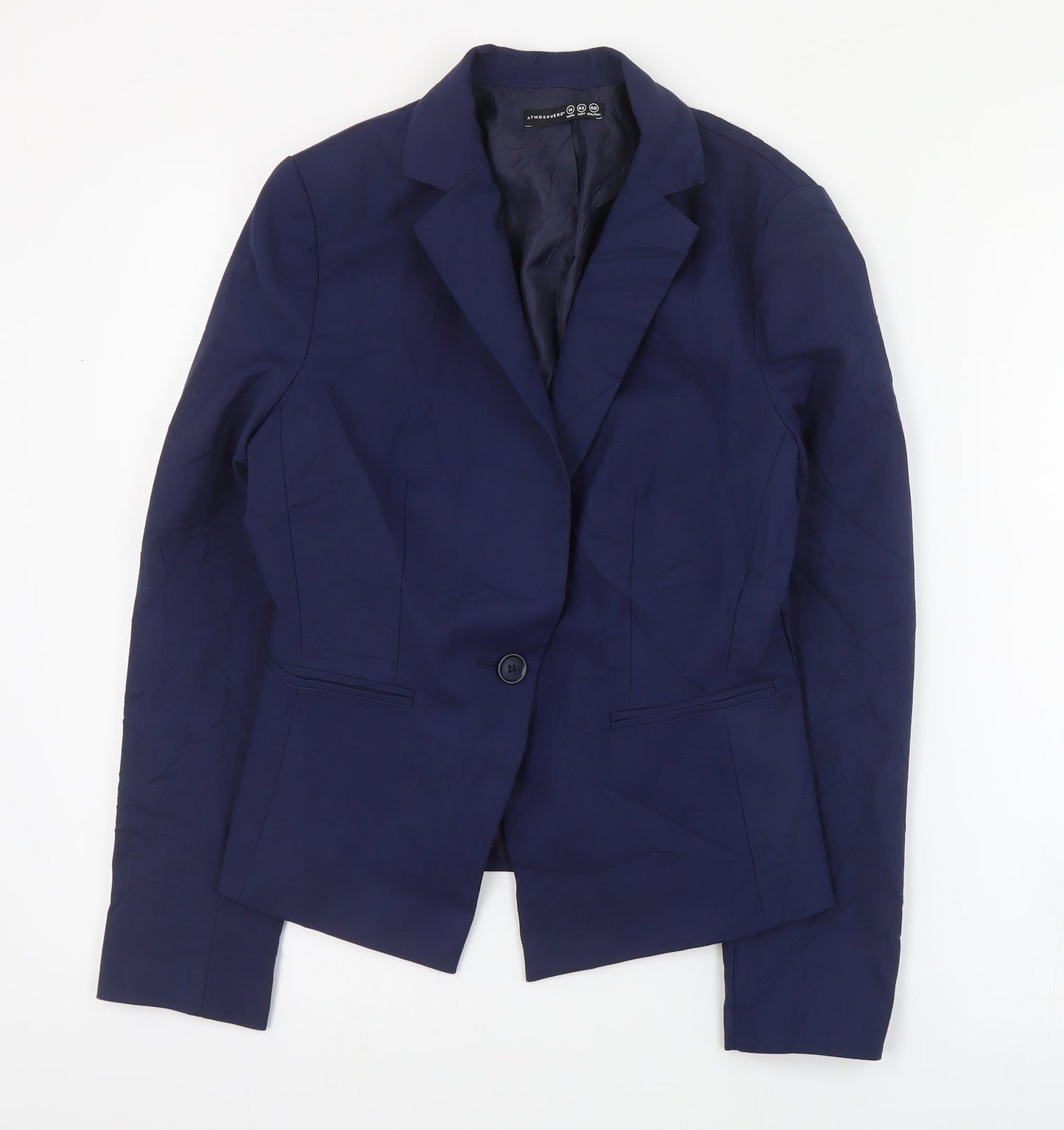 Primark Womens Blue  Cotton Jacket Suit Jacket Size 14