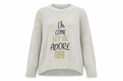 Womens UK Size S New Look Grey Pullover Jumper