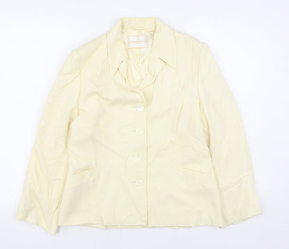 Country Casuals Womens Beige  Wool Jacket Blazer Size 10