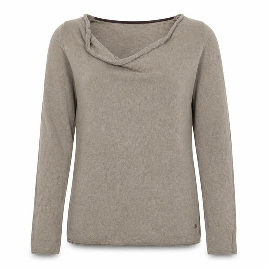 Womens UK Size S TOM TAILOR Beige Pullover Jumper