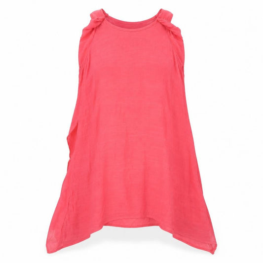 Frock Me Womens Pink  Viscose Tank Dress  Size 8  Round Neck