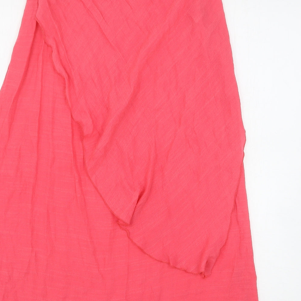 Frock Me Womens Pink  Viscose Tank Dress  Size 8  Round Neck