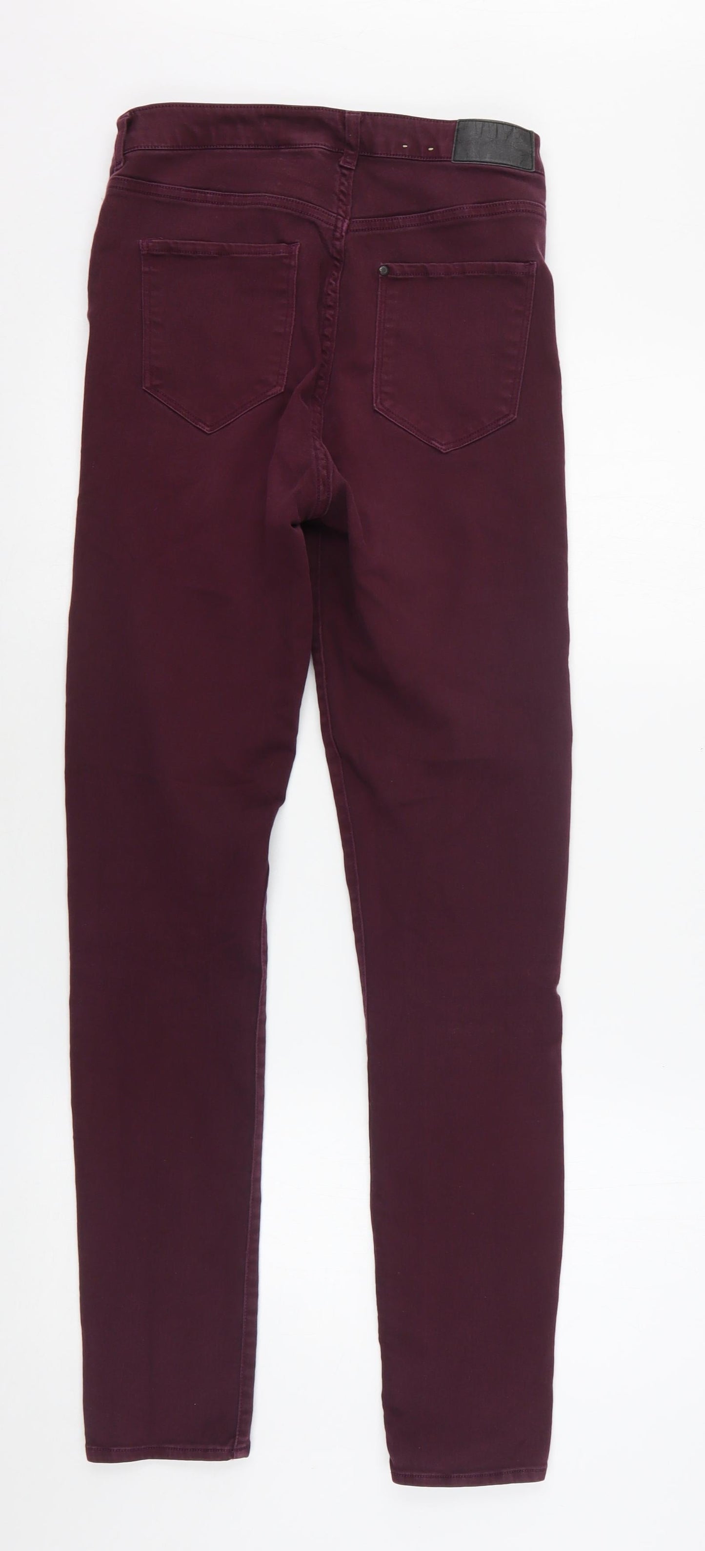 Womens UK Size 30 in H&M Regular Fit Skinny Purple Jeans