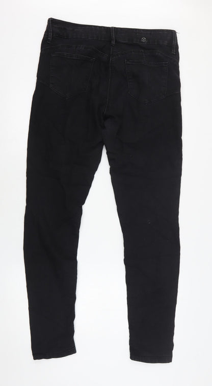 Forma Womens Black  Cotton Skinny Jeans Size 32 in L30 in Regular