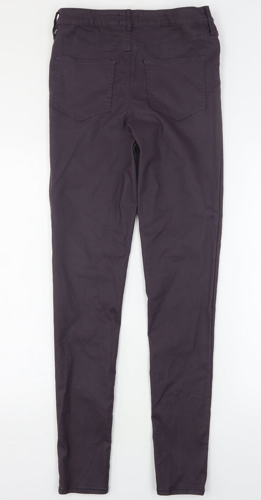 F&F Womens Purple  Viscose Skinny Jeans Size 10 L31 in Regular