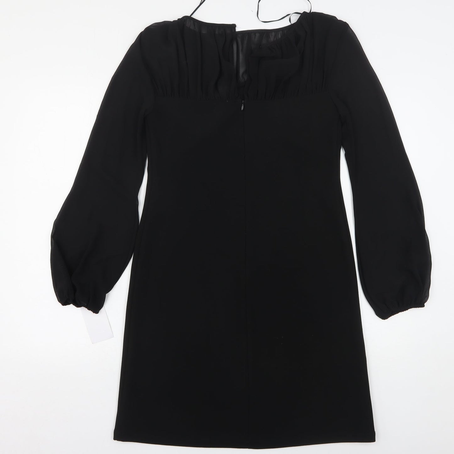 Taylor  Womens Black  Polyester Sheath  Size S  Round Neck