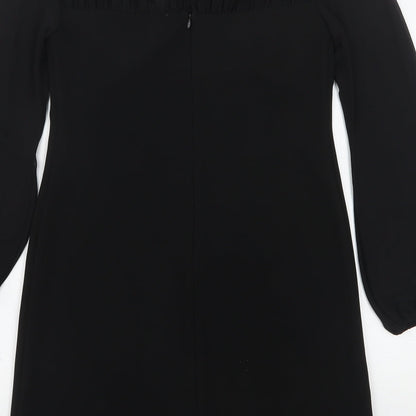 Taylor  Womens Black  Polyester Sheath  Size S  Round Neck