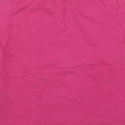 Disneyland  Girls Pink  Cotton Basic T-Shirt Size 8 Years Round Neck