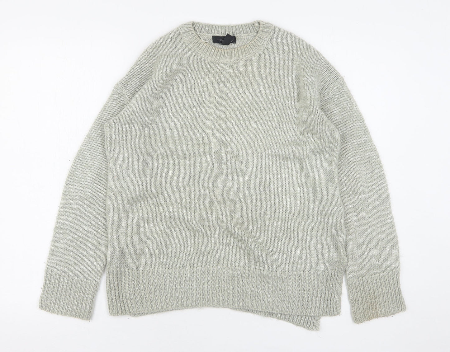 Womens UK Size S New Look Grey Pullover Jumper