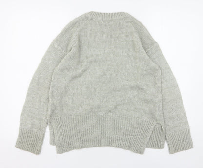 Womens UK Size S New Look Grey Pullover Jumper