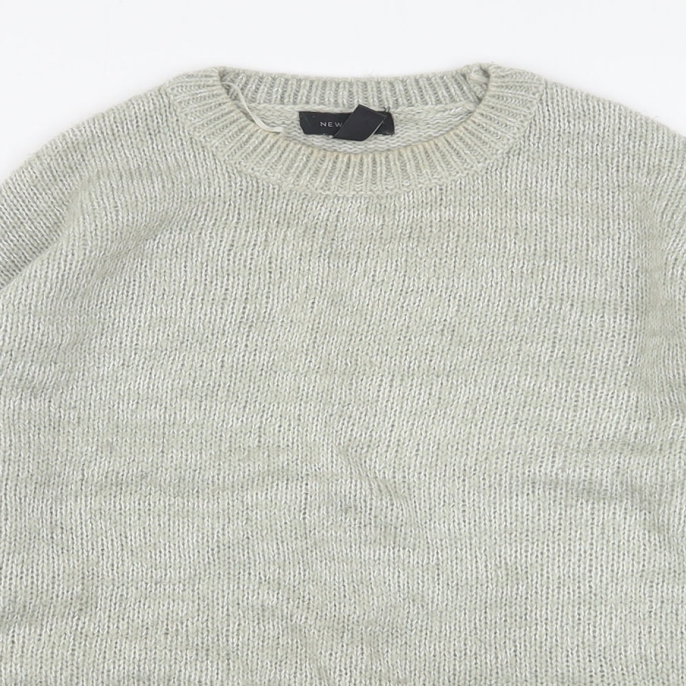 Womens UK Size S New Look Grey Pullover Jumper