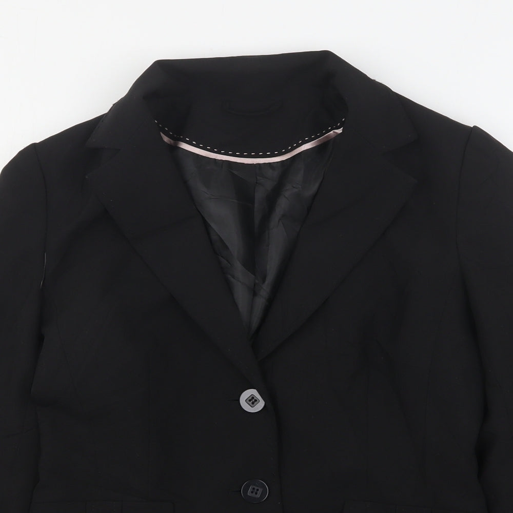 Dorothy Perkins Womens Black  Polyester Jacket Suit Jacket Size 8