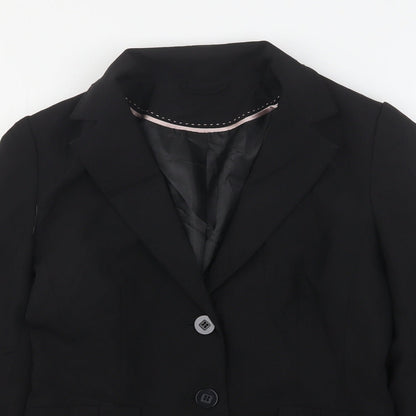 Dorothy Perkins Womens Black  Polyester Jacket Suit Jacket Size 8