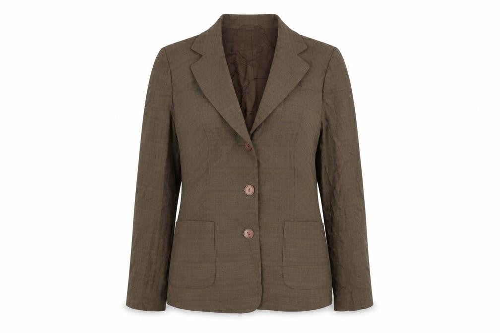 Womens UK Size 10 Oscar B Regular Brown Suit Jacket
