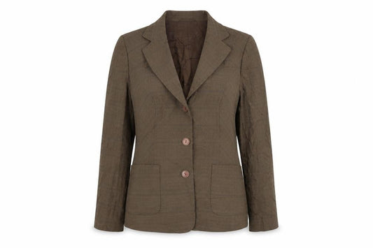 Womens UK Size 10 Oscar B Regular Brown Suit Jacket