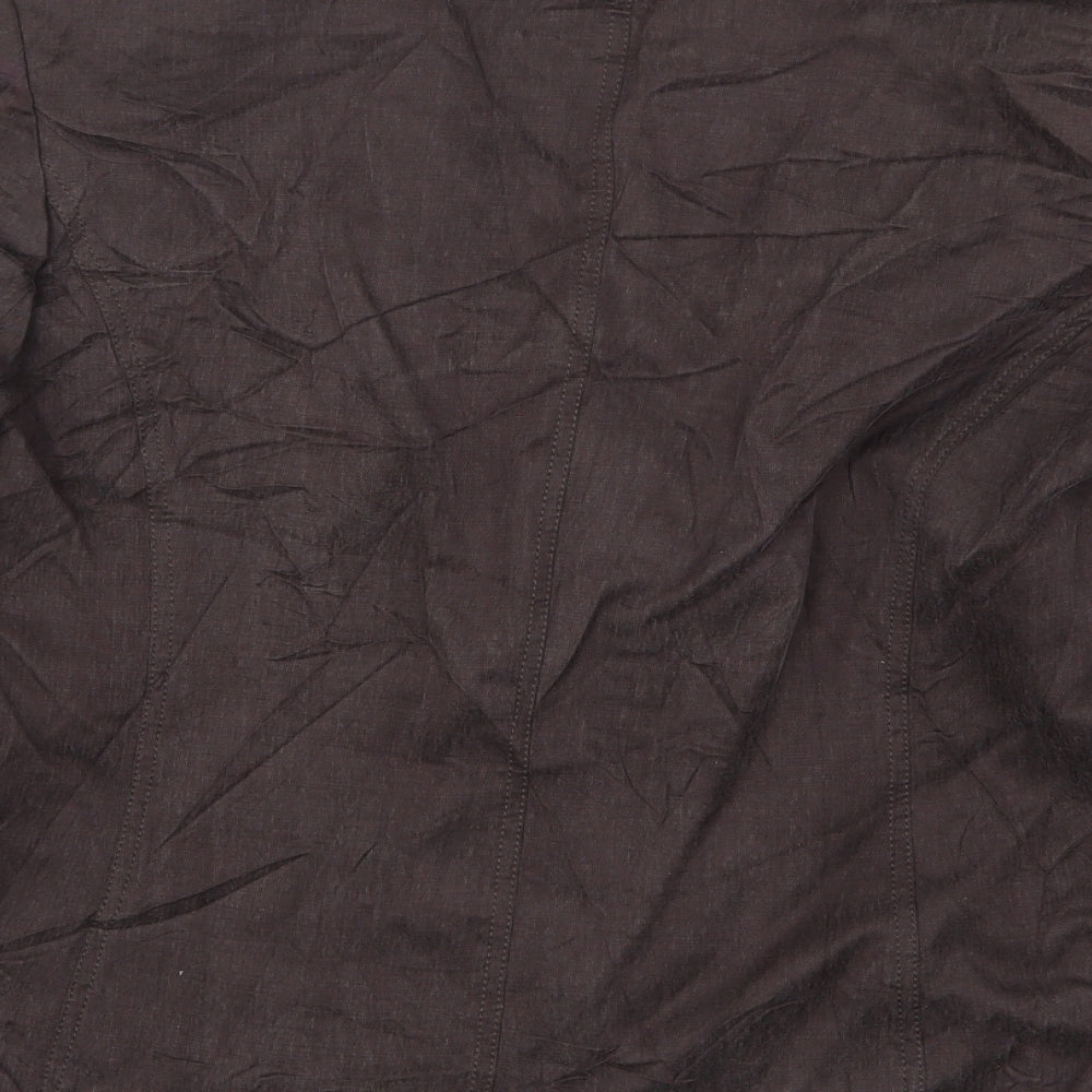 Country Casuals Womens Brown  Cupro Jacket Suit Jacket Size 18