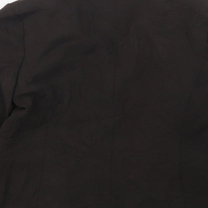 NEXT Womens Brown  Polyester Jacket Suit Jacket Size 14