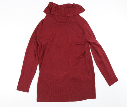 Womens UK Size 14 Papaya Red Pullover Jumper