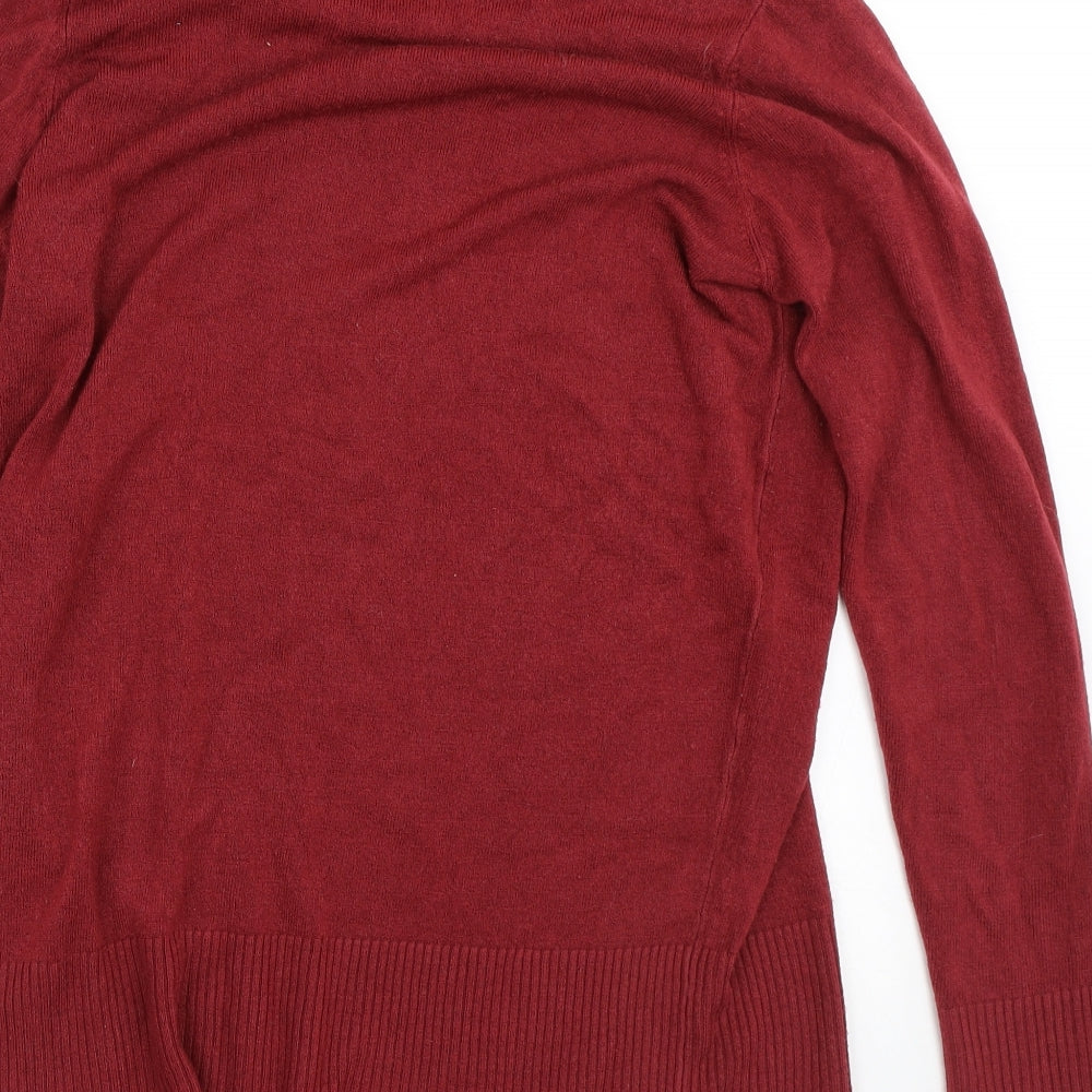 Womens UK Size 14 Papaya Red Pullover Jumper