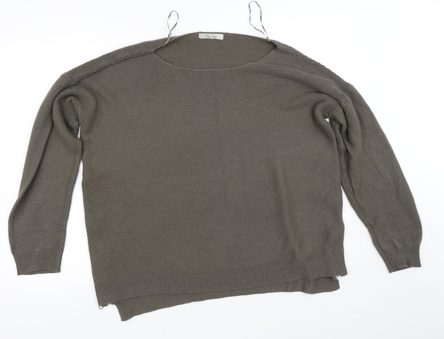 Womens UK Size XL Peacocks Green Pullover Jumper