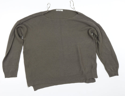 Womens UK Size XL Peacocks Green Pullover Jumper