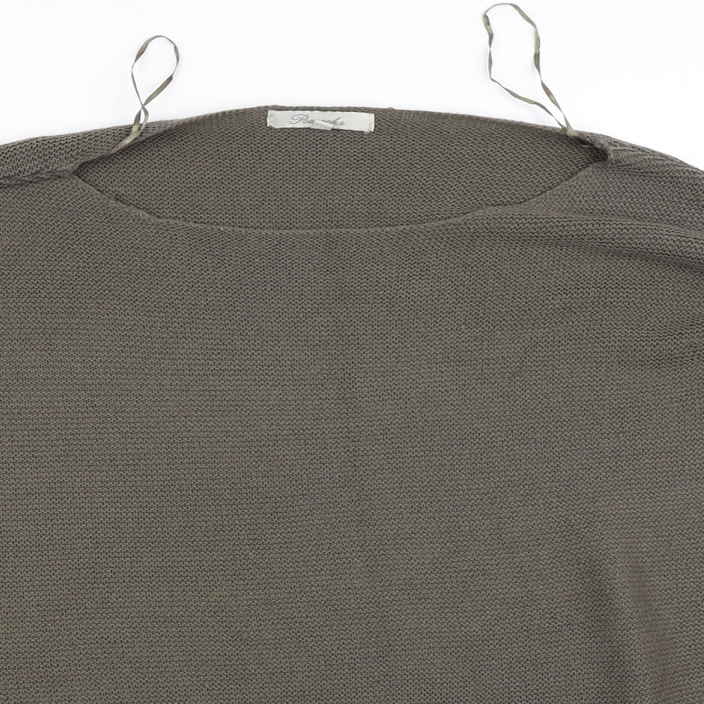 Womens UK Size XL Peacocks Green Pullover Jumper