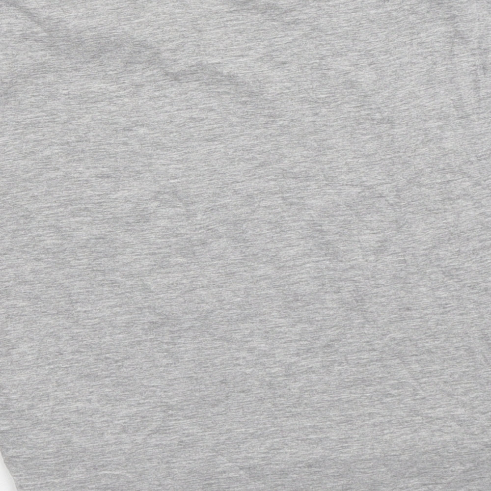 New Look Boys Grey  Cotton Basic T-Shirt Size 8-9 Years Crew Neck  - Chicago