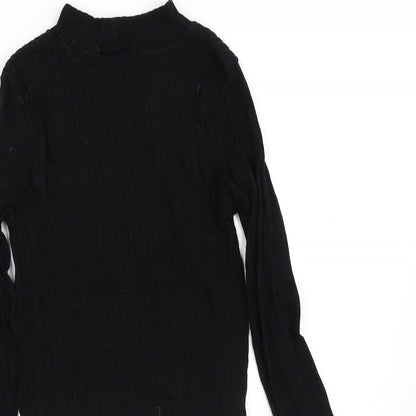 Womens UK Size XS Stradivarius Black Pullover Jumper