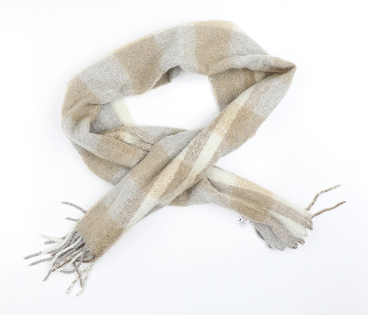 F&F  Brown Plaid Polyester  Scarf