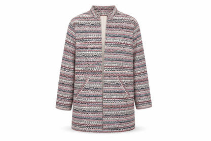 Luke Lovely Womens Multicoloured Geometric  Jacket  Size S