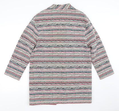 Luke Lovely Womens Multicoloured Geometric  Jacket  Size S