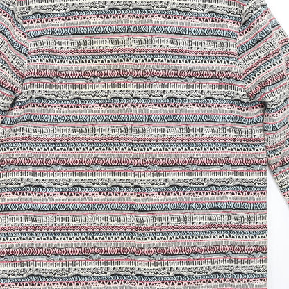 Luke Lovely Womens Multicoloured Geometric  Jacket  Size S