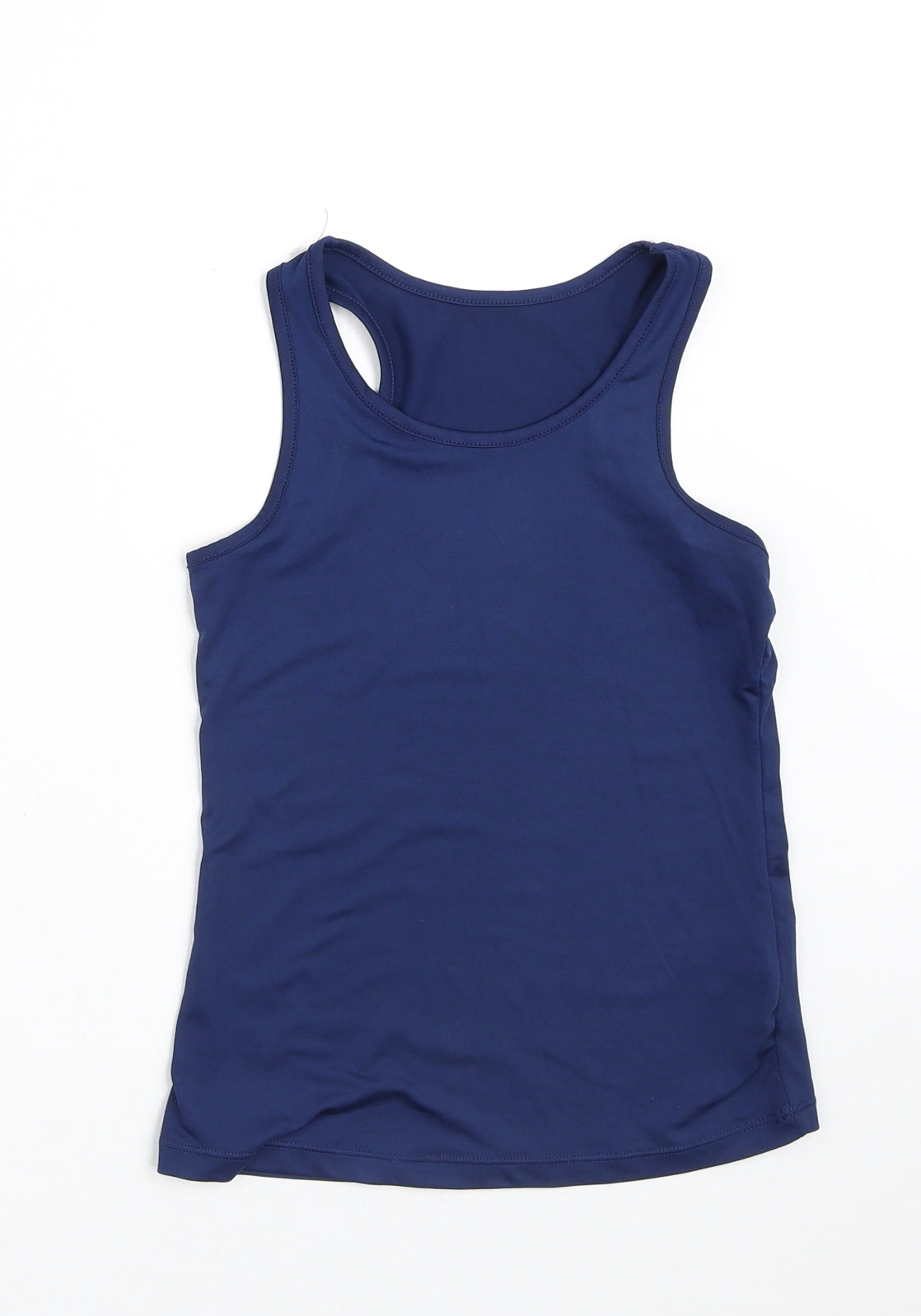 Dunnes Stores Girls Blue  Polyester Camisole Tank Size 8-9 Years Round Neck