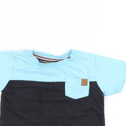 US Polo Assn. Boys Grey  Cotton Basic  Size 2 Years Round Neck Pullover