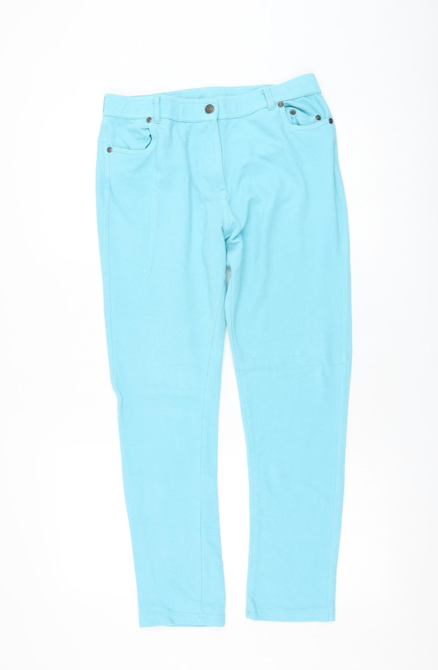 Womens UK Size 30 in Preworn Regular Fit  Blue Trousers