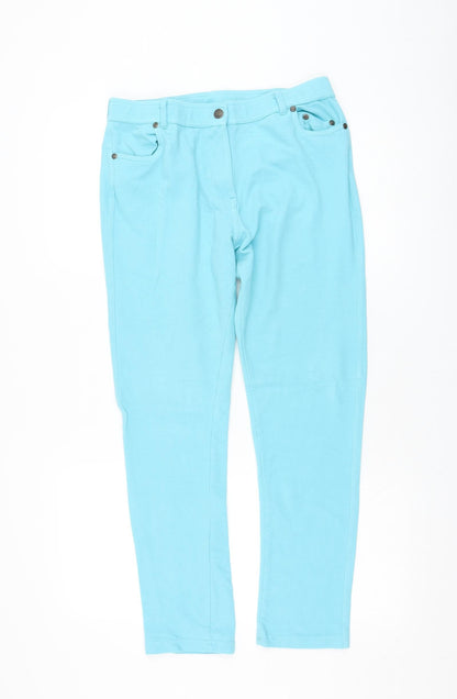 Womens UK Size 30 in Preworn Regular Fit  Blue Trousers