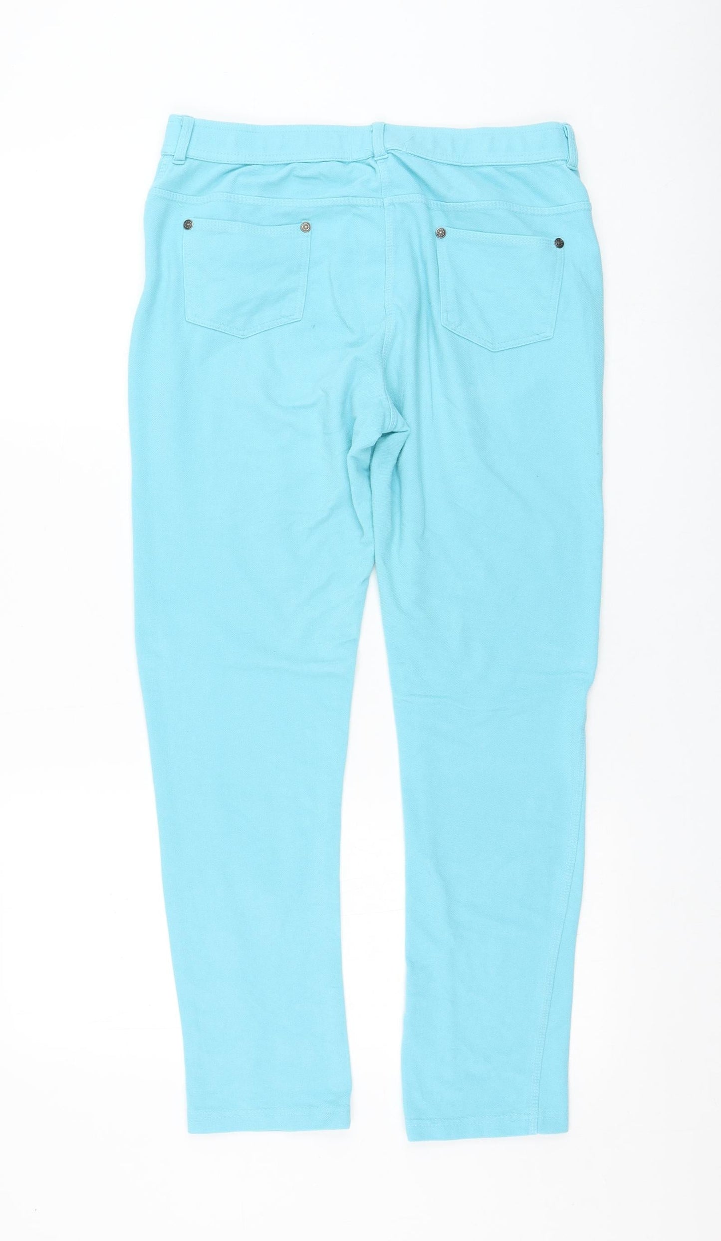 Womens UK Size 30 in Preworn Regular Fit  Blue Trousers