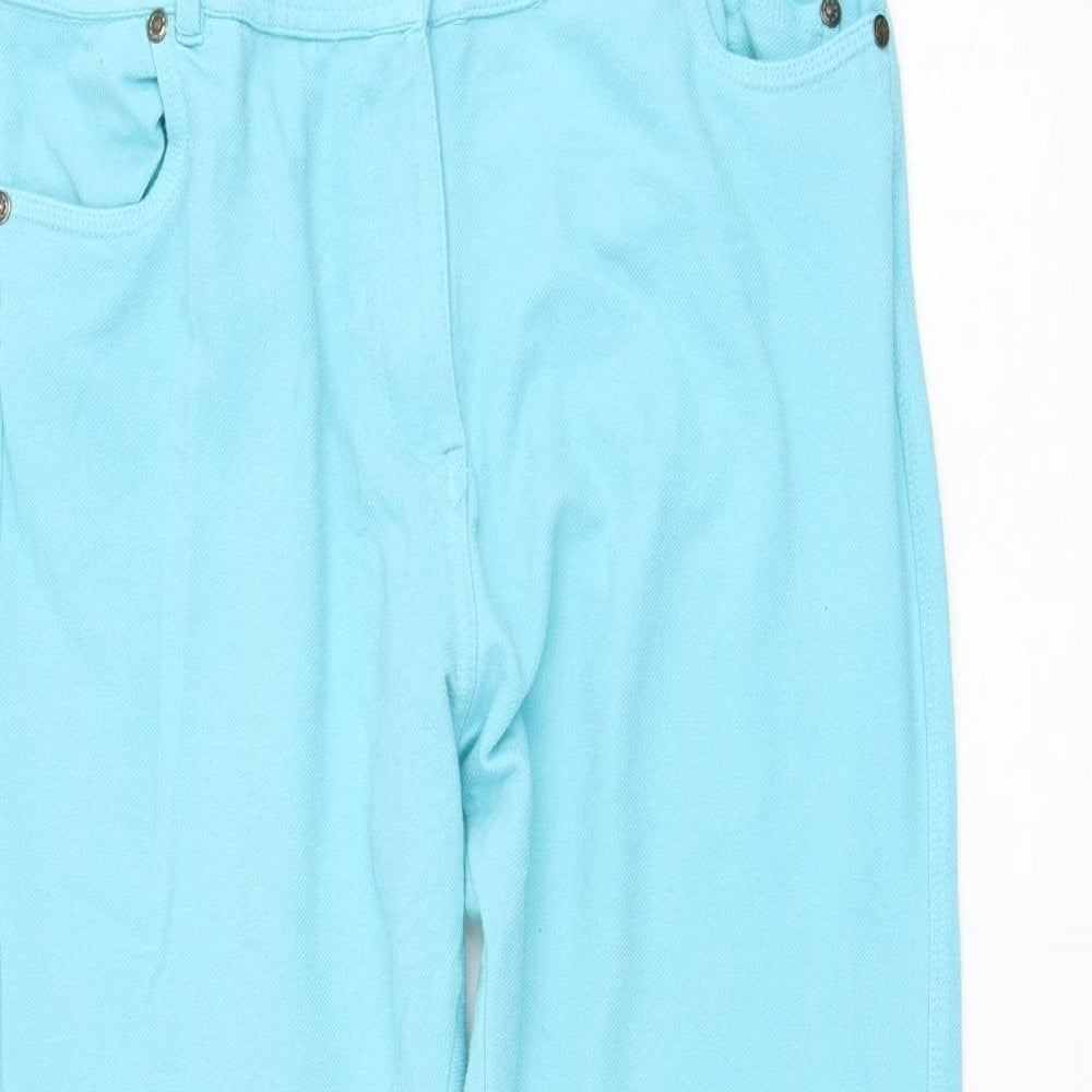 Womens UK Size 30 in Preworn Regular Fit  Blue Trousers